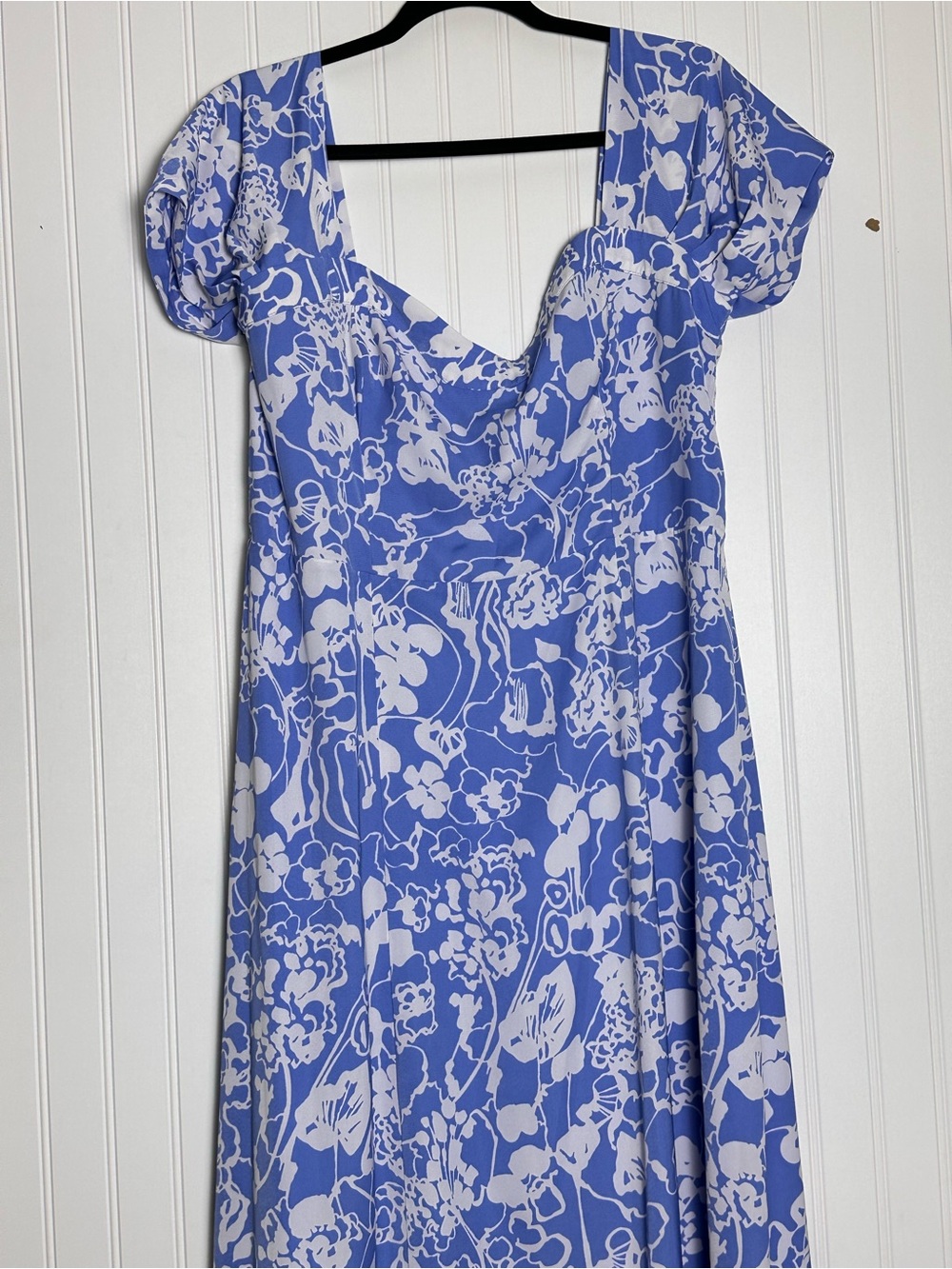 The Camille Off-The-Shoulder Maxi Dress Abercrombie & Fitch XL Floral Wedding - Picture 6 of 15